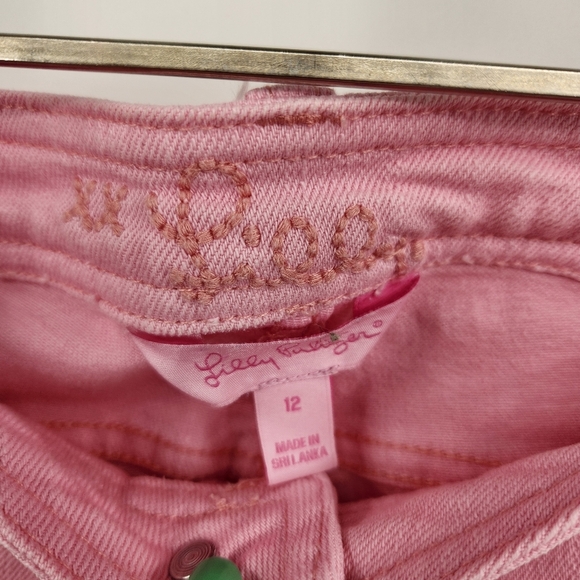 Lilly Pulitzer Crop Jean Womens Size 12 Pink**has some small stains - Picture 5 of 10
